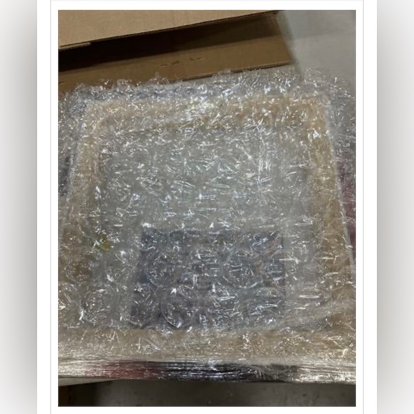 Oliver Gal 'Sai - Rubrum' Abstract Wall Art Canvas Print - 12”X12” - Picture 4 of 7